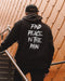 Men's Find Peace In The Rain Printed Gym Hoodie